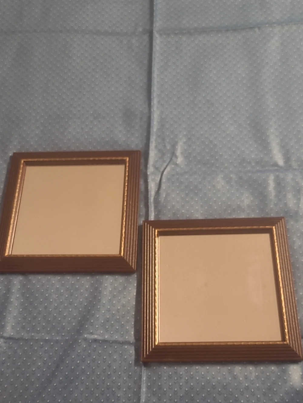 Home Interiors Brown and Gold Square Frame Pair